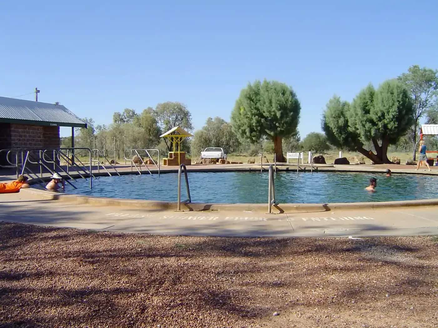The artesian bore baths at Lightning Ridge