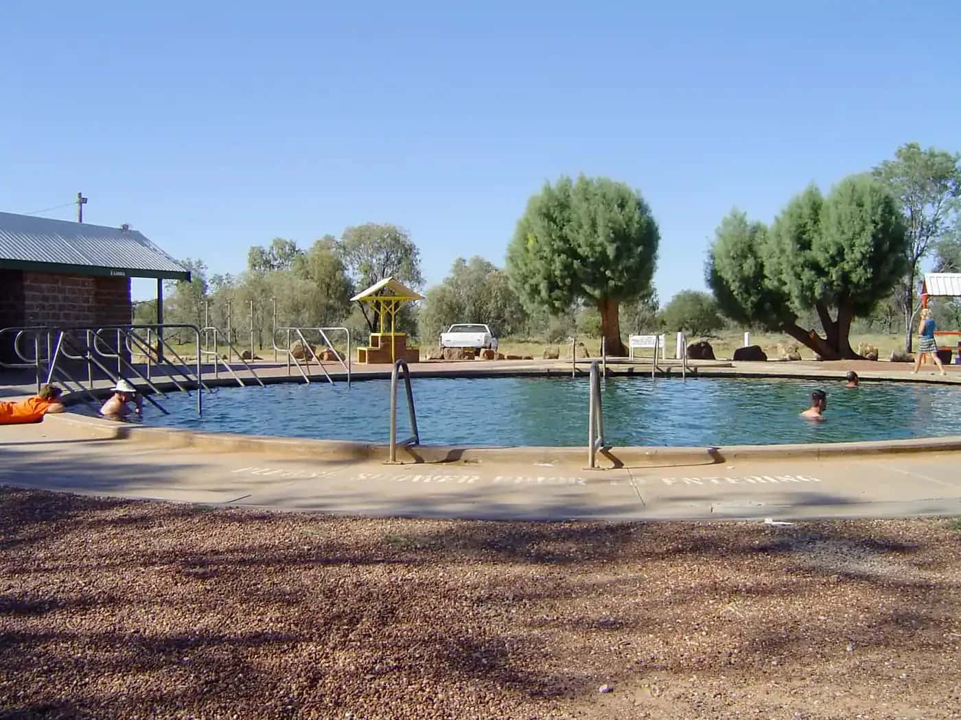 The artesian bore baths at Lightning Ridge