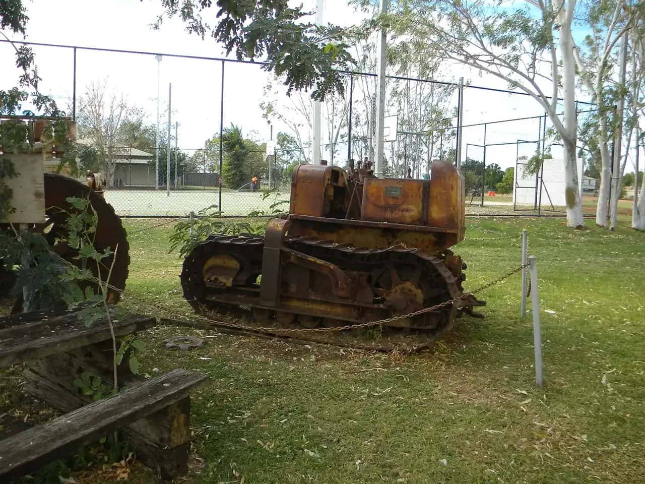 Historic machinery in Burketown, Queensland