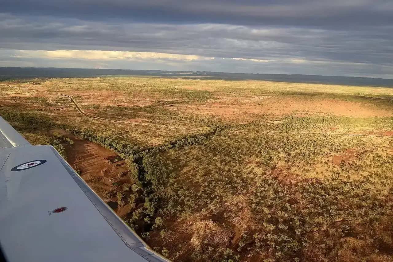 Cloncurry seen from the air