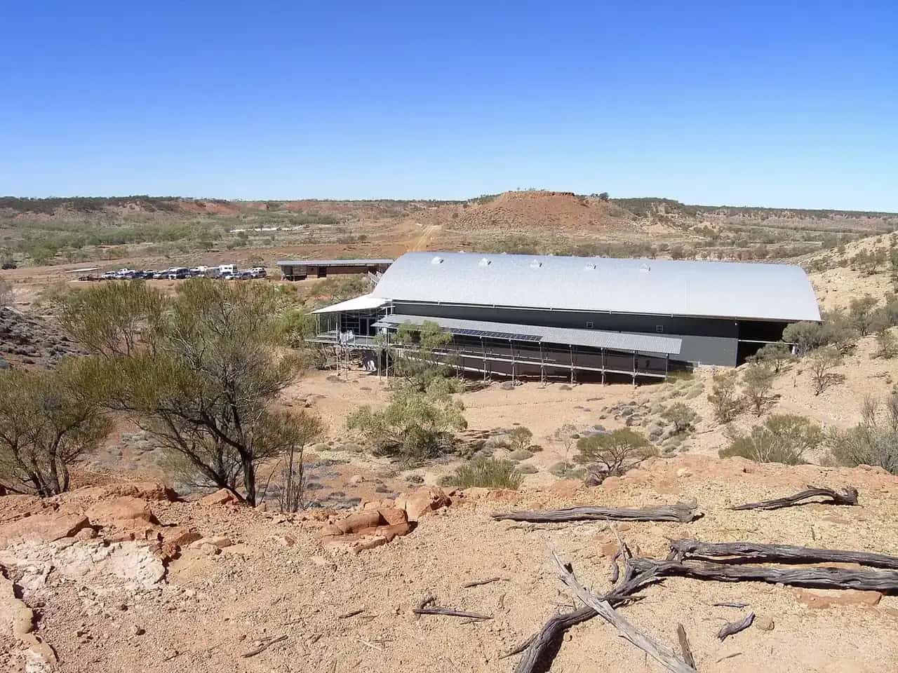 The Dinosaur Stampede trackways building at Lark Quarry near Winton