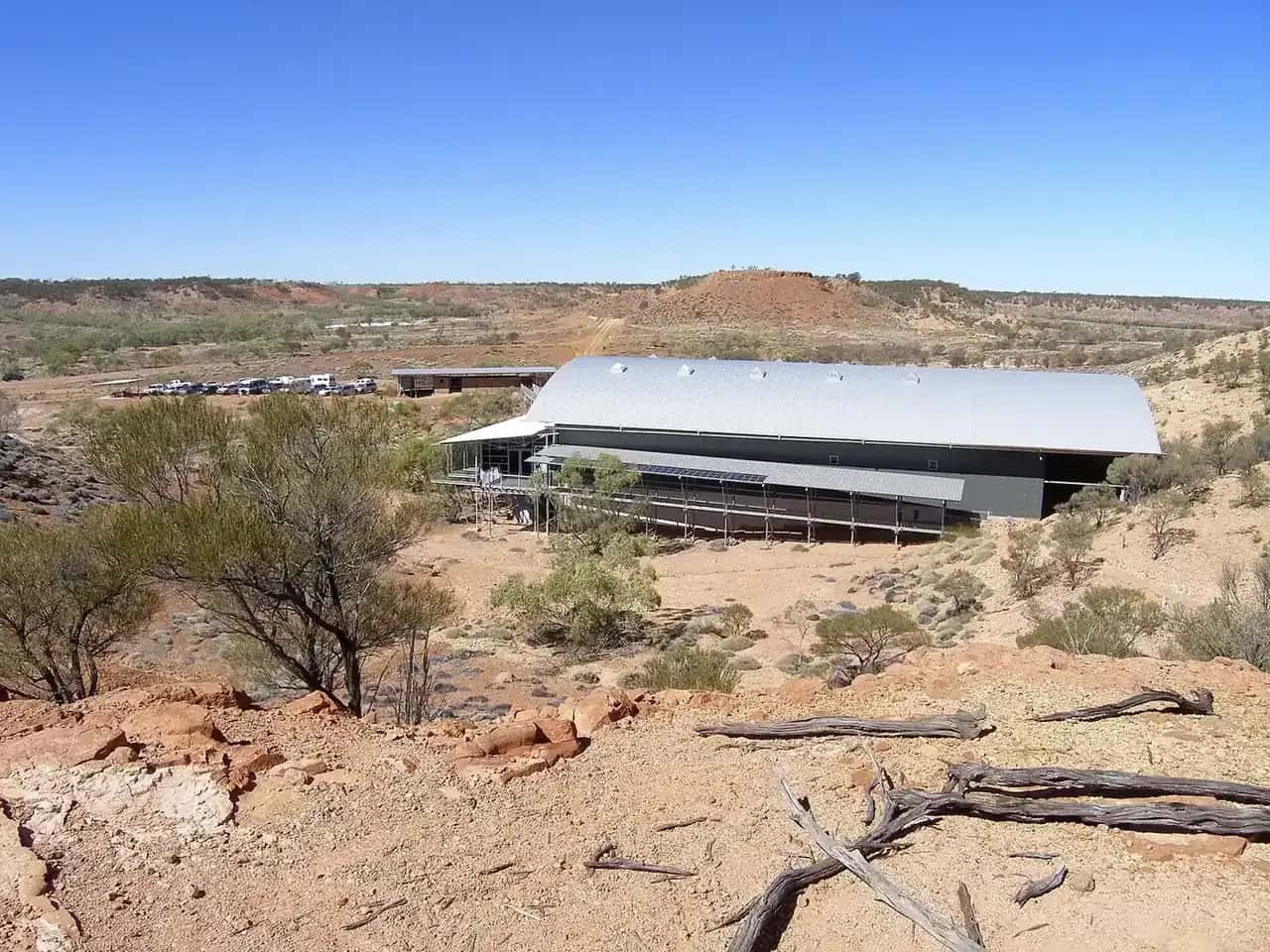 The Dinosaur Stampede trackways building at Lark Quarry near Winton