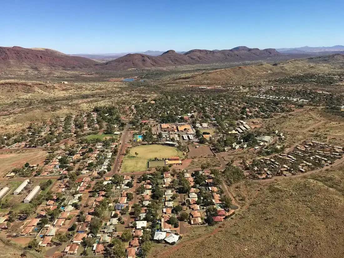 Aerial view of Tom Price